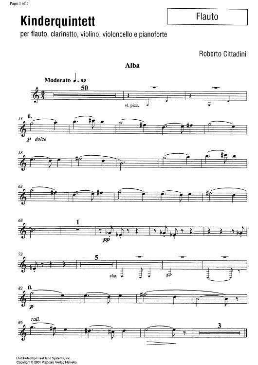 Kinderquintett - Flute