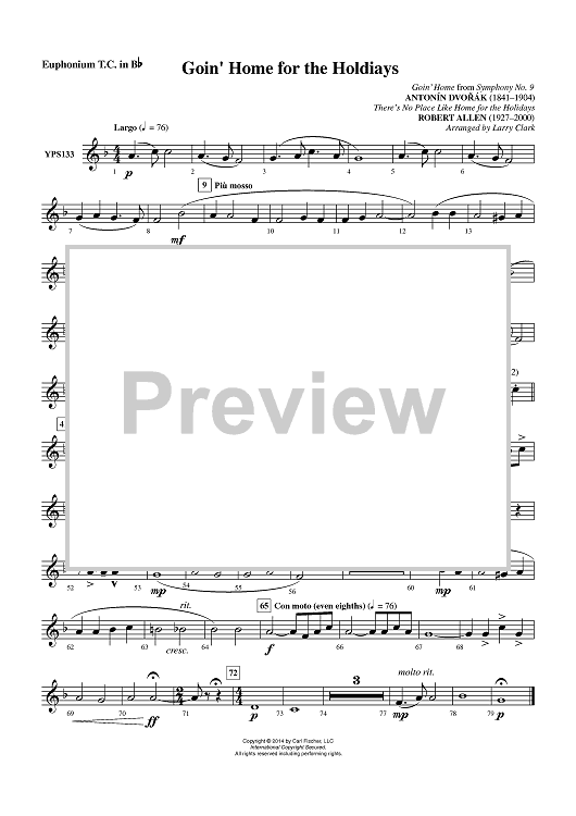 Goin' Home For the Holidays - Euphonium TC in Bb