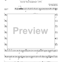 Sonata pian' e forte - from the "Sacre Symphoniae" (1597) - Euphonium Choir II