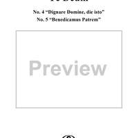 Te Deum, Op. 103: Nos. 4 and 5, Aeterna fac cum sanctis; Benedicamus Patrem