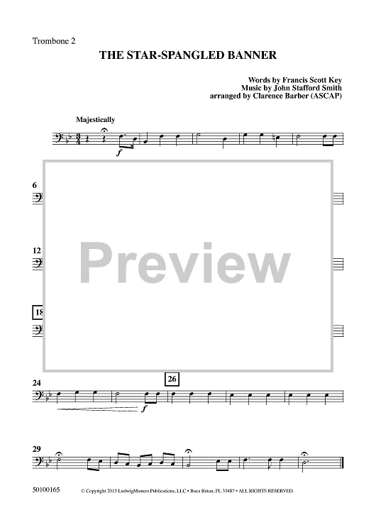 The Star-Spangled Banner - Trombone 2