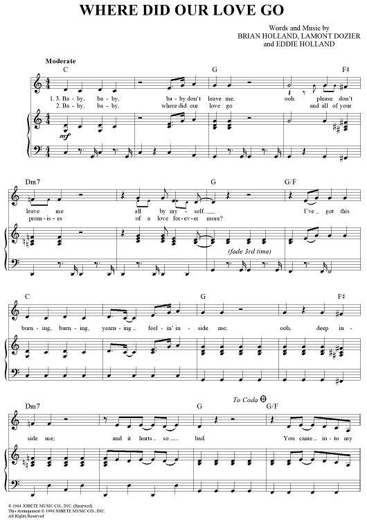 Where Did Our Love Go?