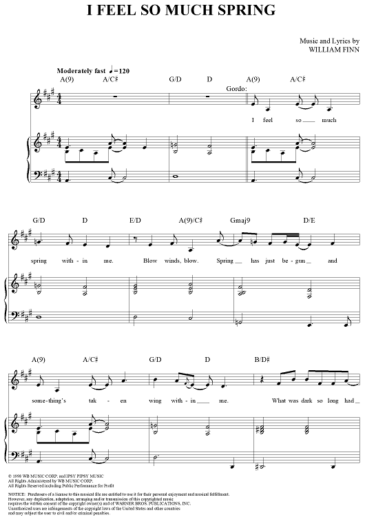 I Feel So Much Spring