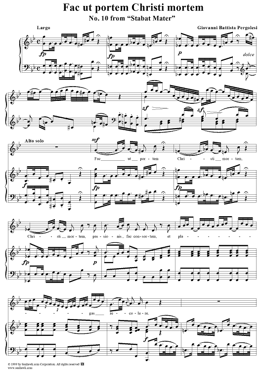 Stabat Mater, No. 10: Fac ut portem Christi mortem