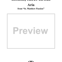 "Komm, süsses Kreuz", Aria, No. 57 from "St. Matthew Passion" - Cello