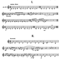 Quattro Bagatelle - Clarinet in B-flat