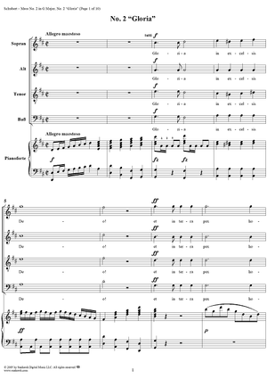 Mass No. 2 in G Major, D167: No. 2, Gloria