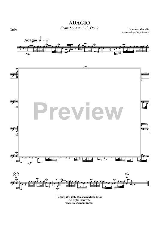 Adagio from Sonata in C, Op. 2 - Tuba