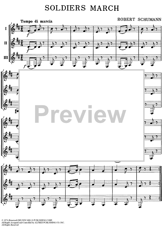 Soldiers March - Horn in F