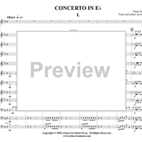 Concerto in E-flat - Score