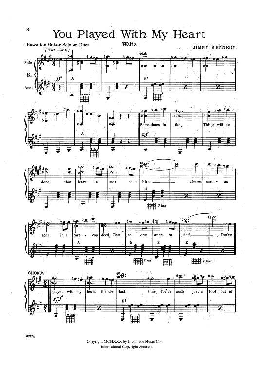 You Played With My Heart