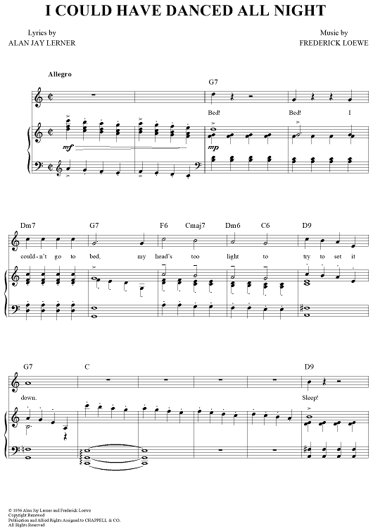 I Could Have Danced All Night