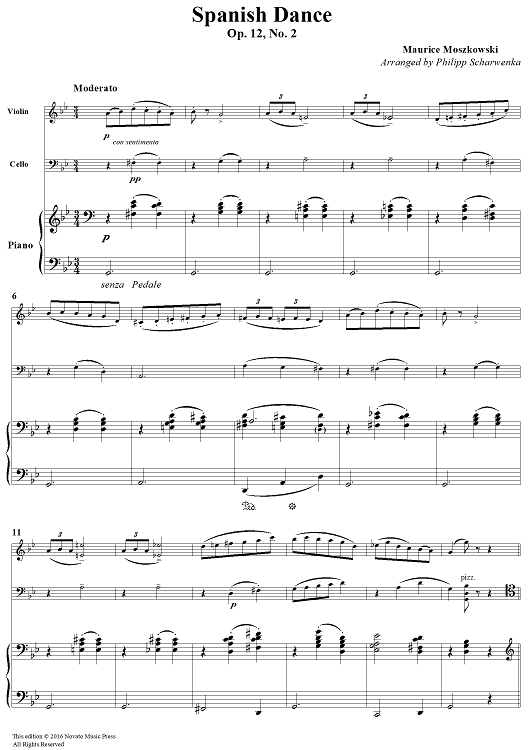 Spanish Dance, Op. 12, No. 2 - Score and Parts