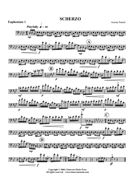 Scherzo - Euphonium 1 BC/TC