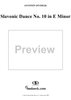 Slavonic Dance No. 10 in E Minor, Op. 72, No. 2