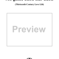 Thirteenth Century Love Lilt, Mo ghille dubh ciar dubh