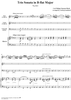 Trio Sonata in B-Flat Major, Wq161/1 - Piano Score