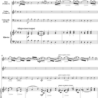 Trio Sonata in B-Flat Major, Wq161/1 - Piano Score