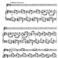 Six Romances. No. 1. Cradle Song - Score