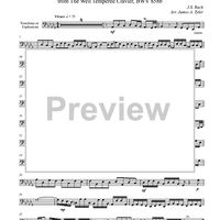 Fugue XIII from "The Well Tempered Clavier", BWV858b - Trombone or Euphonium BC