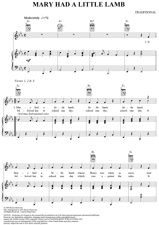 Mary Had a Little Lamb