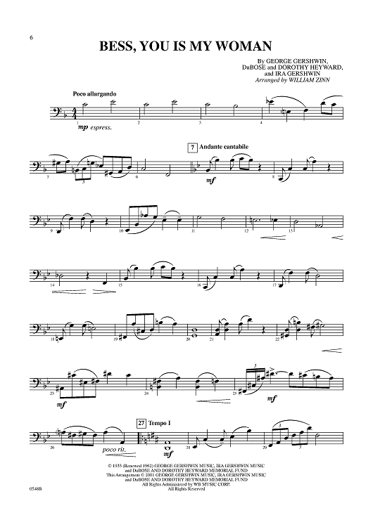 Bess, You Is My Woman Now - Cello