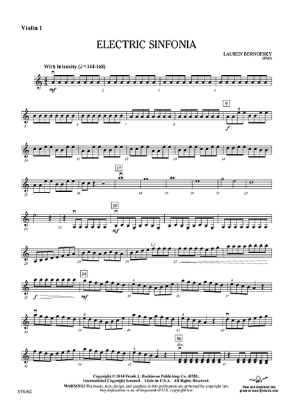 Electric Sinfonia - Violin 1 Electric Sinfonia - Violin 1