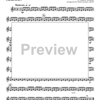 Andante Cantabile from "String Quartet No. 5, Op. 3" - Clarinet 1 in B-flat