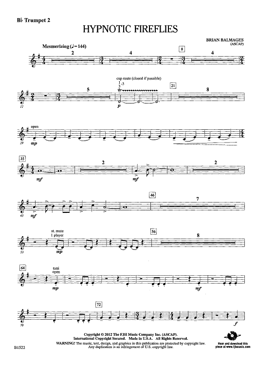 Hypnotic Fireflies - Bb Trumpet 2