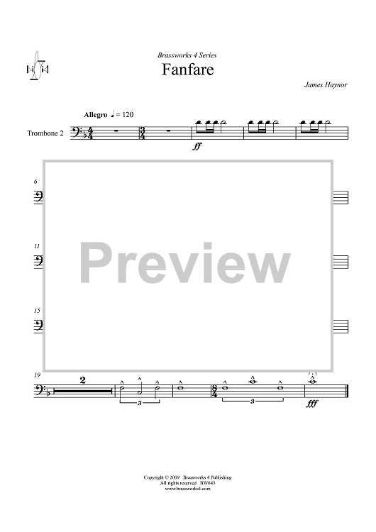 Fanfare - Trombone 2