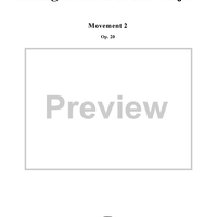 String Octet, Op. 20, Movement 2 - Score