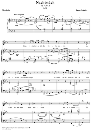 Nachtstück, Op.36, No.2, D672