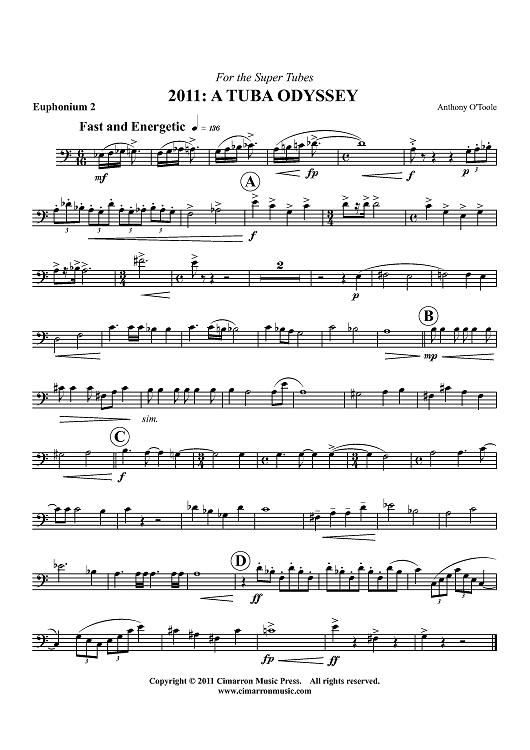2011: ATuba Odyssey - Euphonium 2 BC/TC