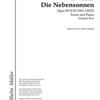 Die Nebensonnen Op.89 No.23 D911