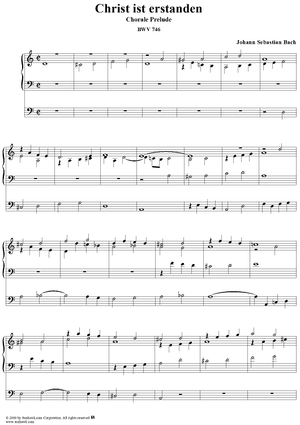Christ ist erstanden - Chorale Prelude - BWV 746