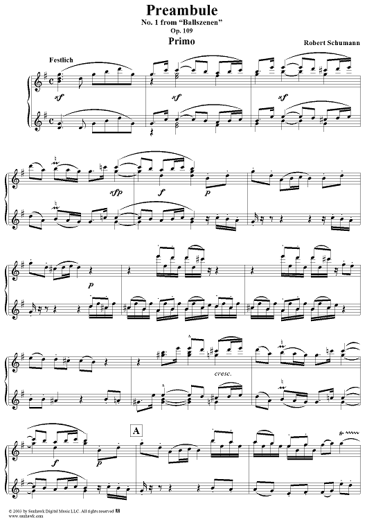 Ballszenen, No. 1: Préambule