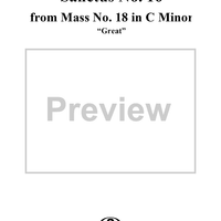 Sanctus - No. 16 from Mass no. 18 in C minor ("Great")   - K427 (K417a)