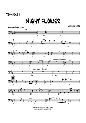Night Flower - Trombone 3