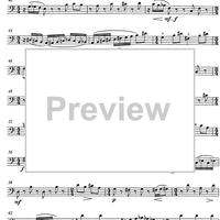 Konzert for horn and string orchestra op.107 [set of parts] - Cello