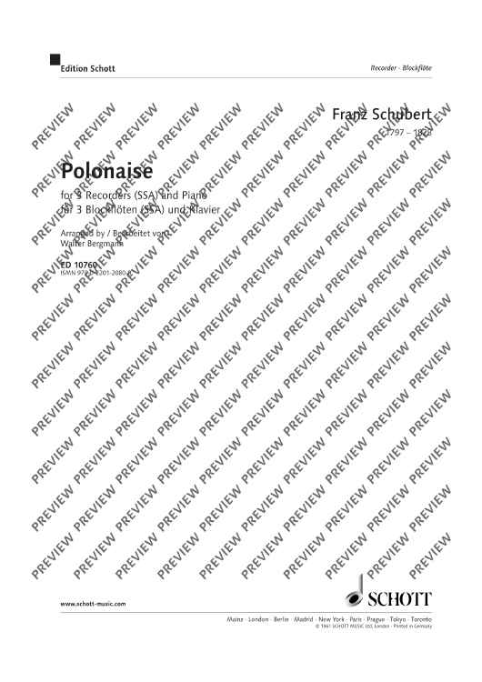 Polonaise - Score and Parts