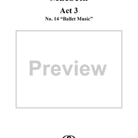 Macbeth, Act 3, No. 14, Ballet Music