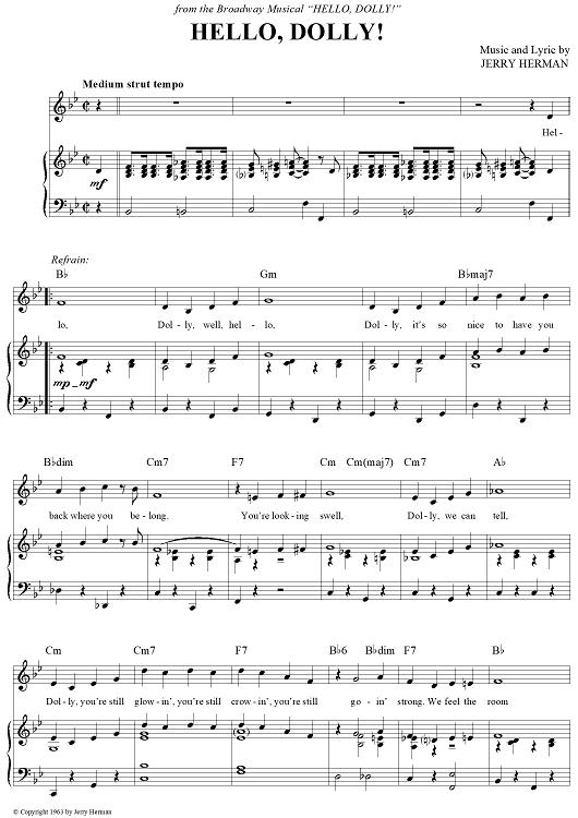 Hello Dolly Musical Script Hello, Dolly!
