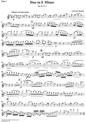 Duo in E Minor, Op. 10, No. 1