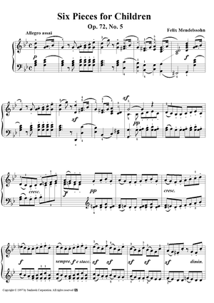 Op. 72, No. 5: Allegro assai