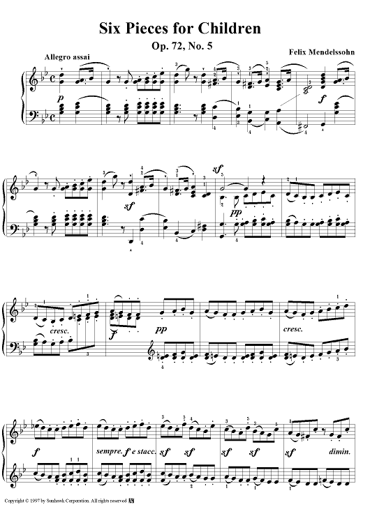 Op. 72, No. 5: Allegro assai