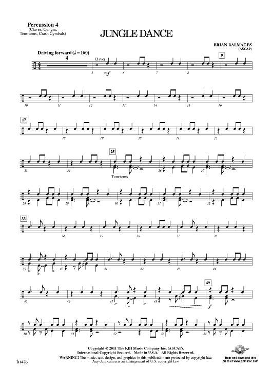 Jungle Dance - Percussion 4