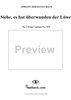 Siehe, es hat überwunden der Löwe - No. 1 from Cantata No. 219 - BWV219