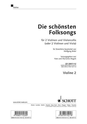 The most beautiful folk songs - Violin 2