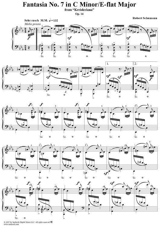 Kreisleriana, Op. 16: Sehr Rasch