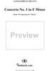Concerto No. 1 in F Minor from "6 Concerti Grossi" - From "6 Concertos in 7 Parts" - Violin 1 Concertino